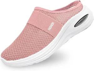 Mules Clogs for Women Summer Air Cushion Platform Mesh Sneaker Sandals Lightweight Beach Shoes Outdoor Walking Slippers