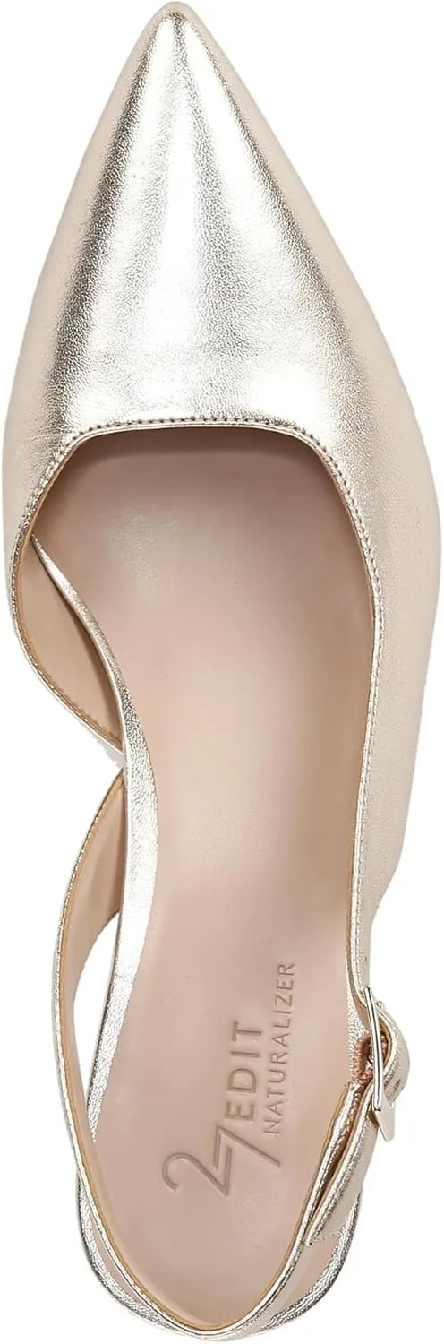 Naturalizer Women's 27 Edit Felicia Sneaker, Champagne Leather, 7.5