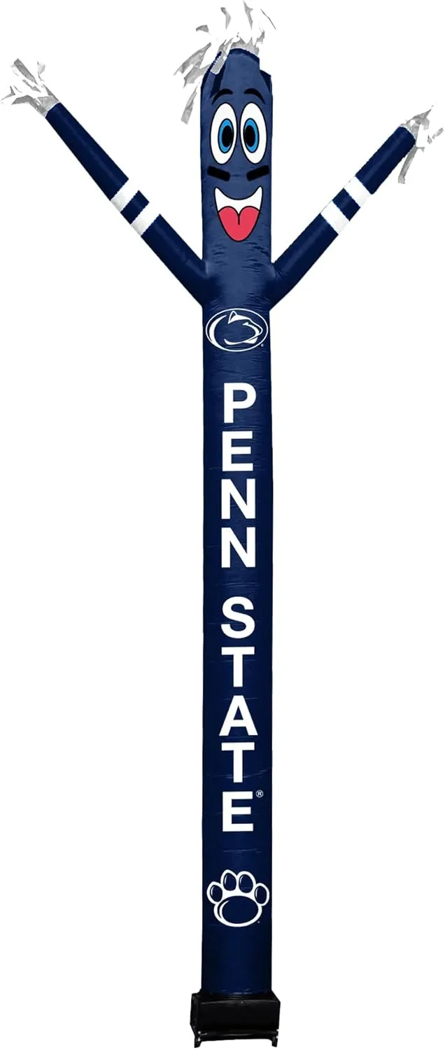 NCAA Penn State Nittany Lions Football Wacky Waving Inflatable Tube Guy with LED Lights & Built-in Blower - 6" x 36" x 96" Inflatable Tube Man Crazy Sports Fan Outdoor Party Decoration