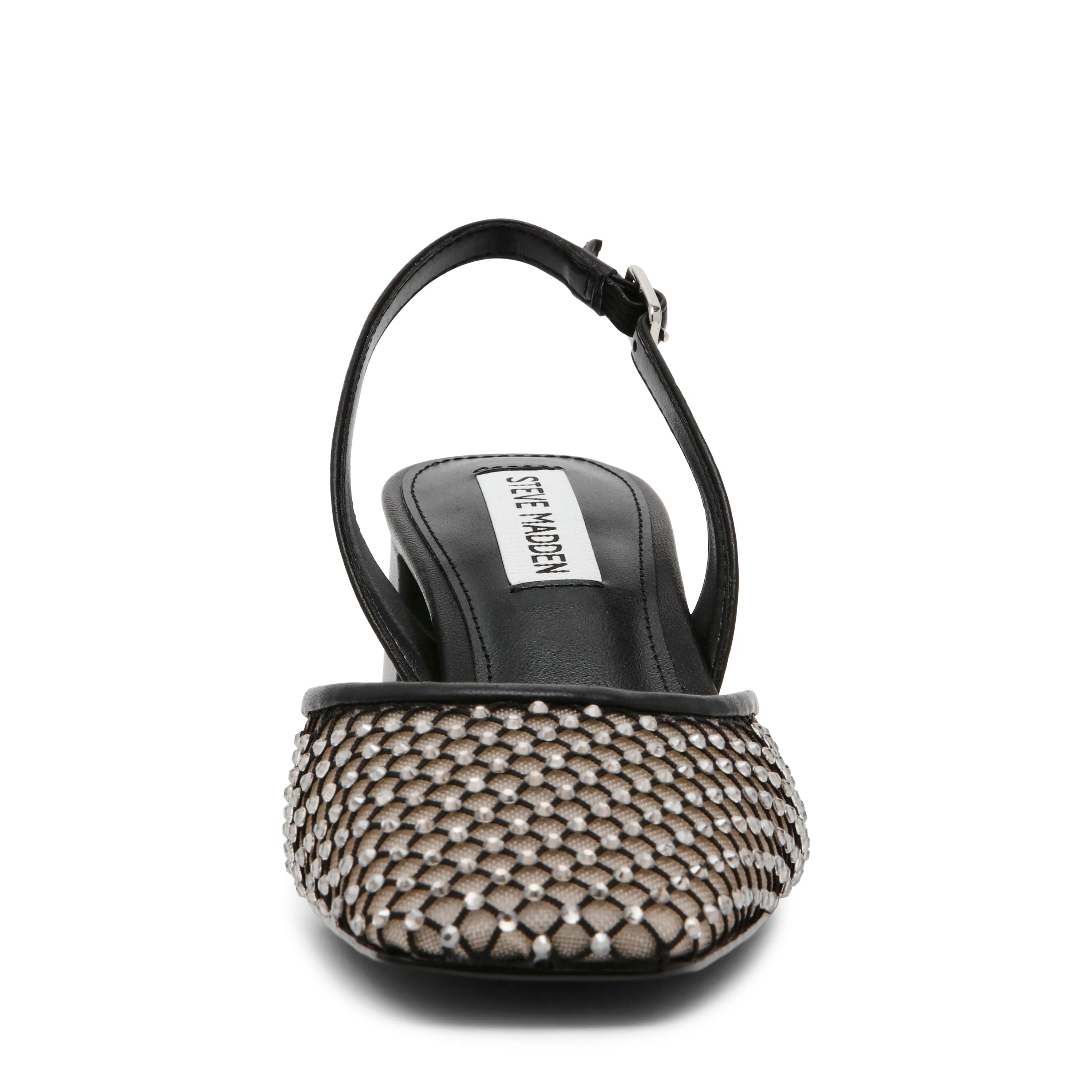 NETWORK BLACK MESH HEELS