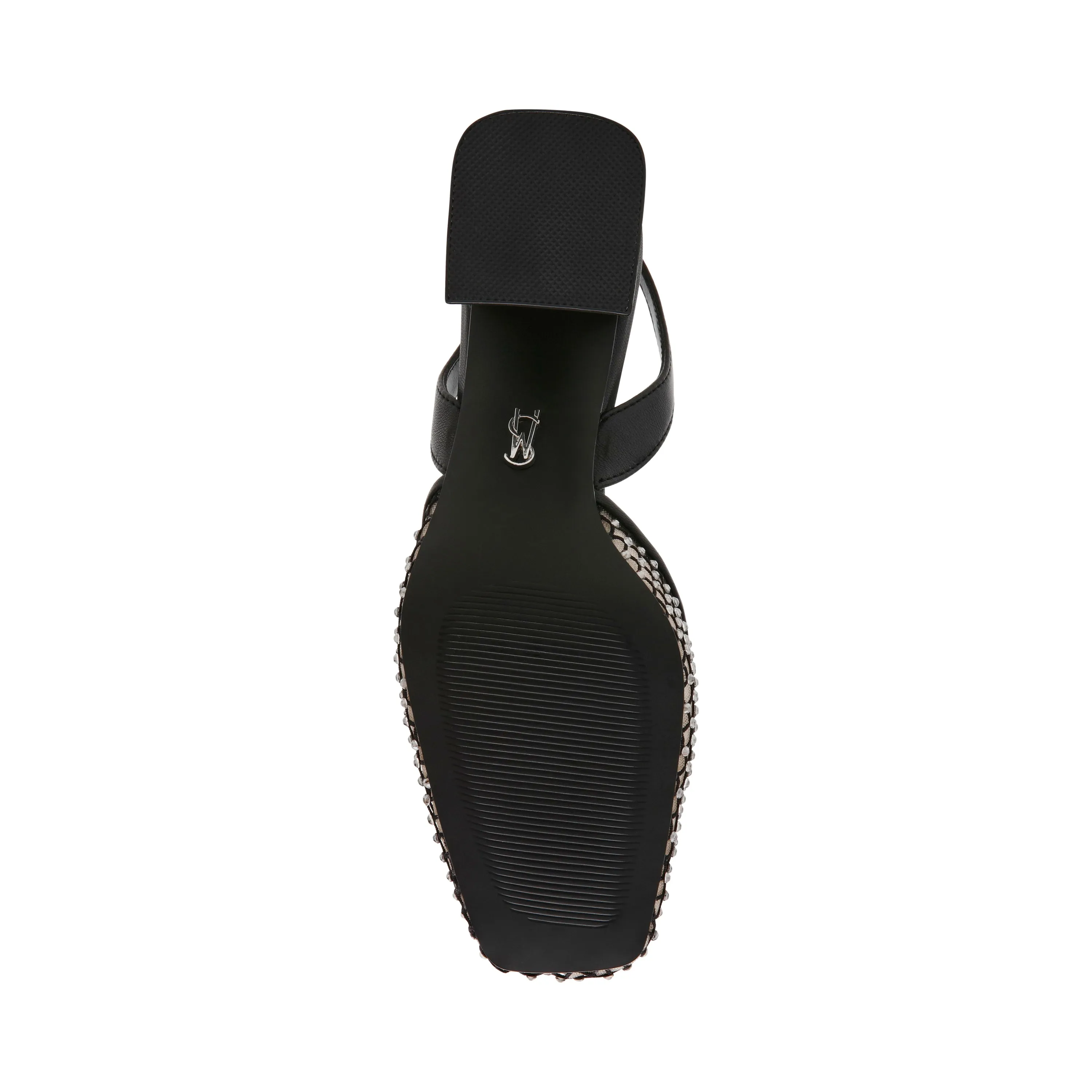 NETWORK BLACK MESH HEELS