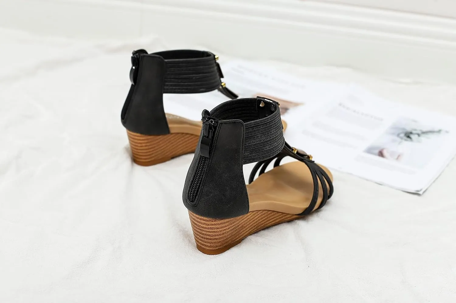 NEW Wedge Sandals for Women Open Toe Casual Summer Roman High Heel Beach Sandals