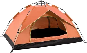 NIEH Automatic Pop Up Tent Family Camping Tent 2-3-4 Person Portable Tent Spring Type Fast Open Waterproof Windproof for Camping Hiking Mountaineering