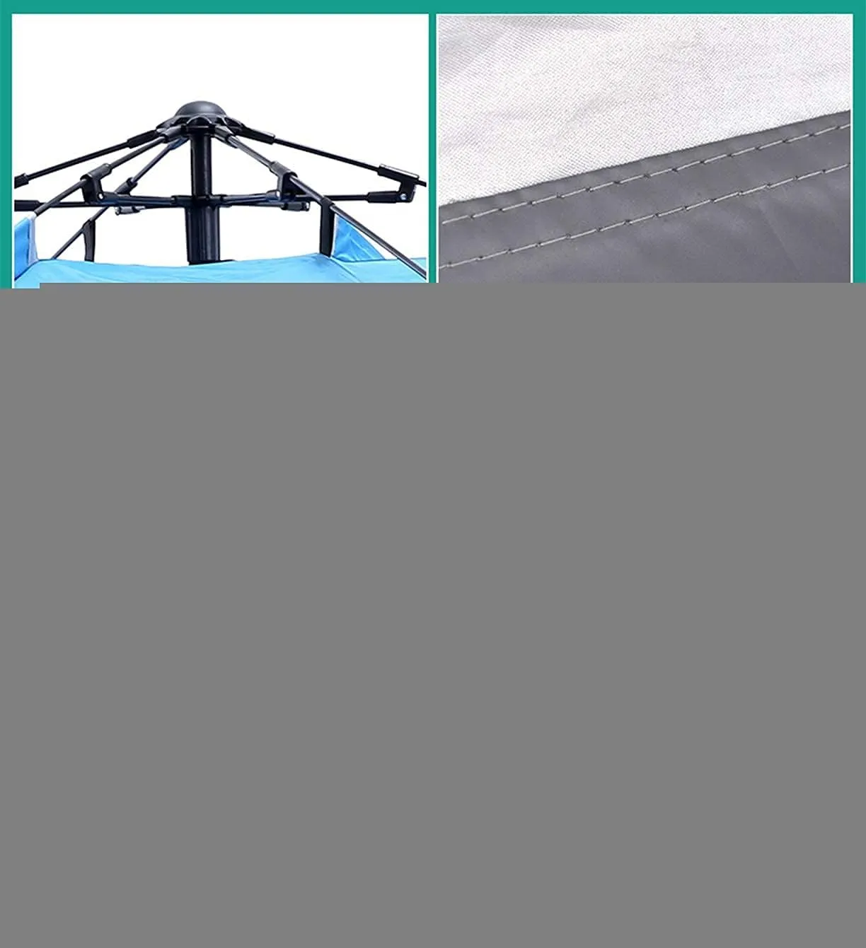NIEH Automatic Pop Up Tent Family Camping Tent 2-3-4 Person Portable Tent Spring Type Fast Open Waterproof Windproof for Camping Hiking Mountaineering