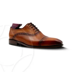 OMARI Premium Oxford Handcrafted in Patina Leather