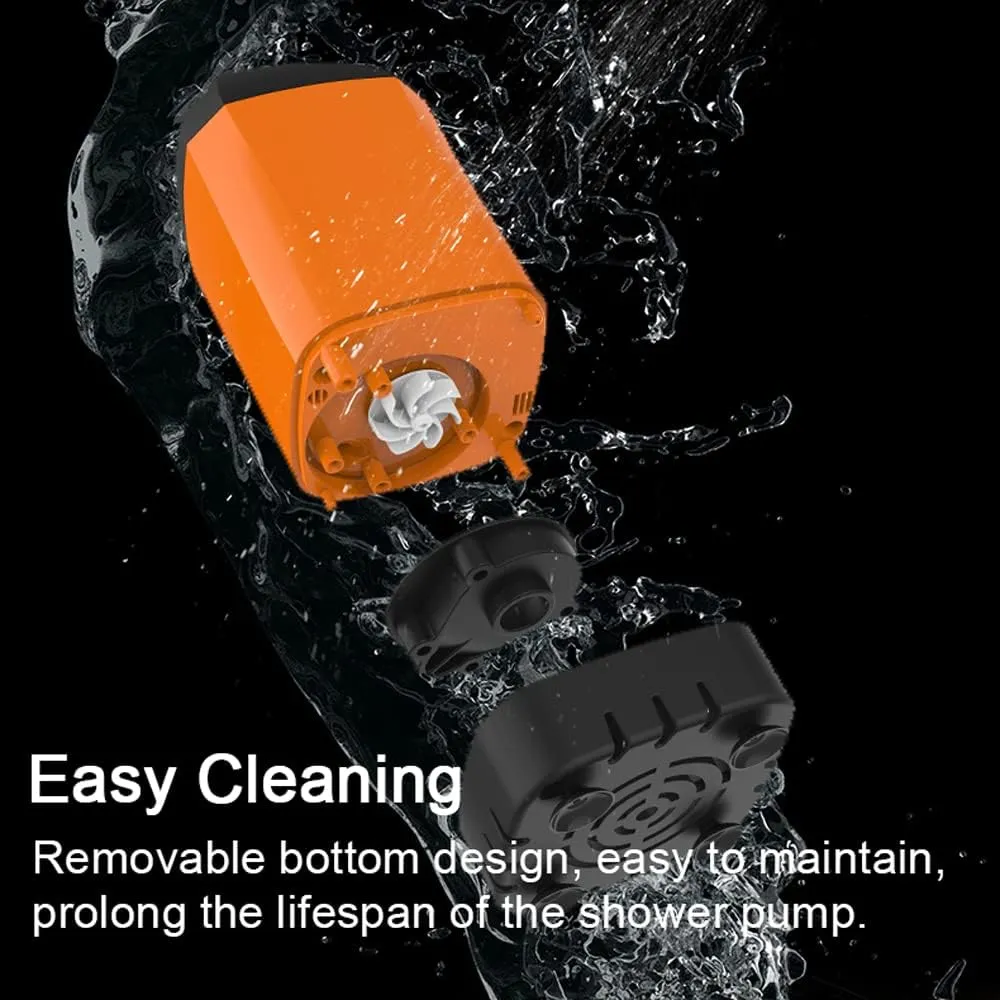 Outdoor Camping Shower Portable Electric Shower Pump IPX7 Waterproof with Digital Display for Camping Hiking Backpacking Travel Beach Pet Watering
