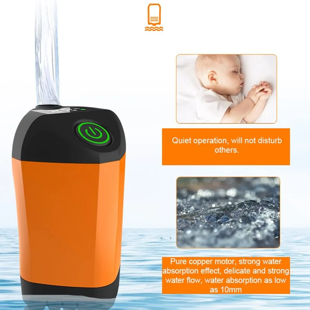 Outdoor Camping Shower Portable Electric Shower Pump IPX7 Waterproof with Digital Display for Camping Hiking Backpacking Travel Beach Pet Watering