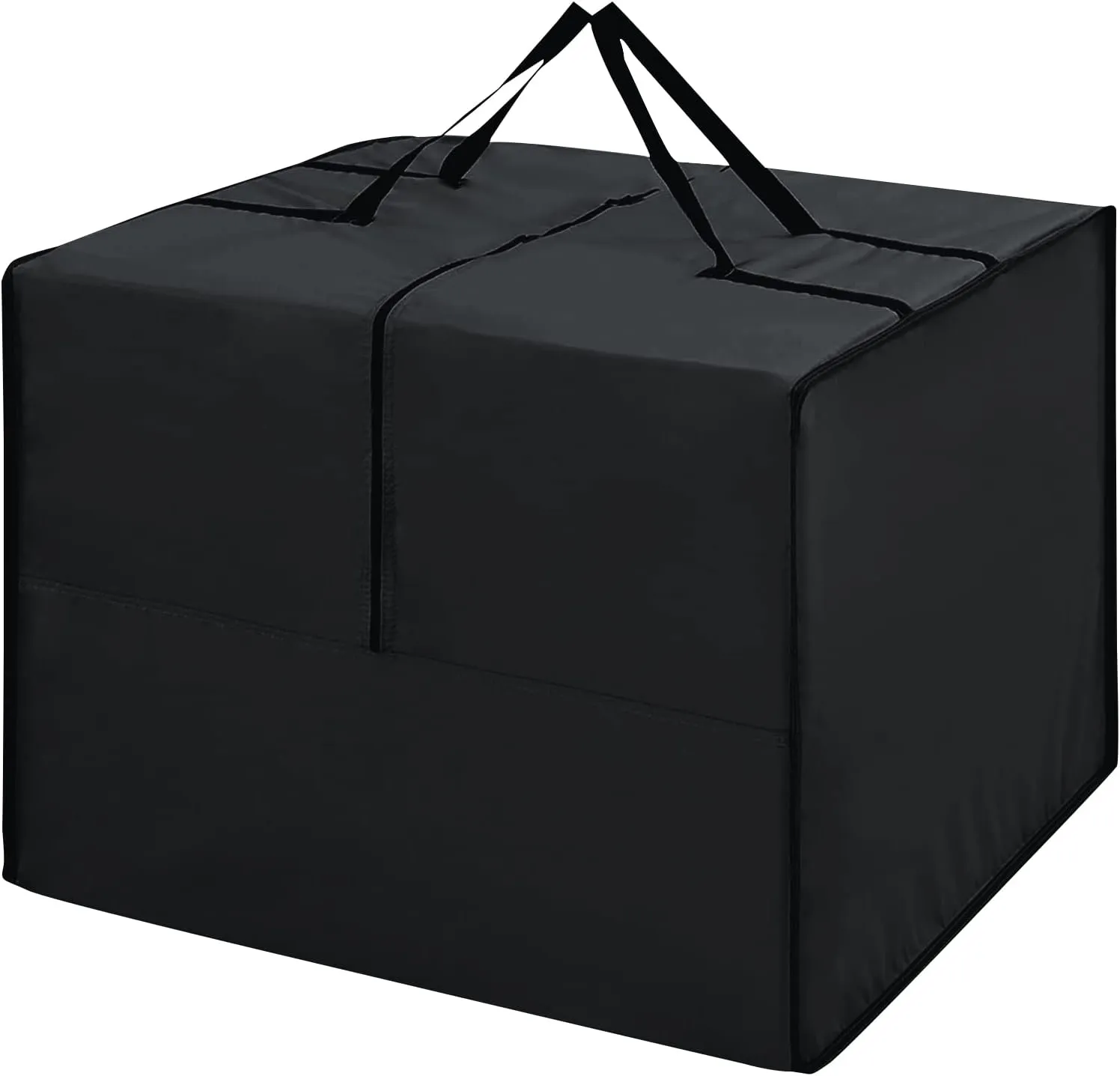Outdoor Cushion Storage Bag, 32''x32''x24'', Patio Cushion Storage Bag 420D Oxford Cloth Waterproof, Cushion Storage Bag for Patio Furniture, Cushion, Pillow etc.（Black）