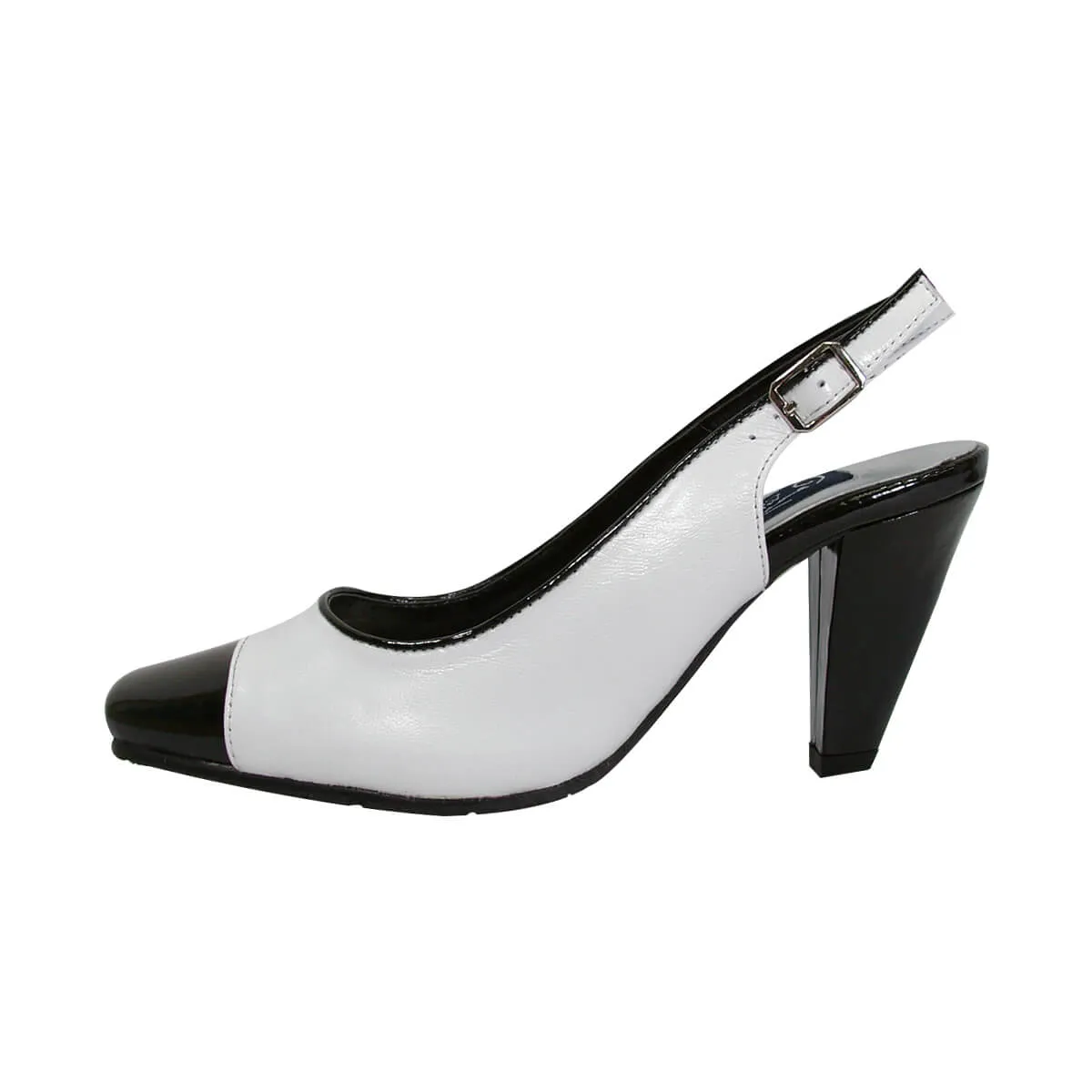 PEERAGE Roxy Women's Wide Width Leather Pumps