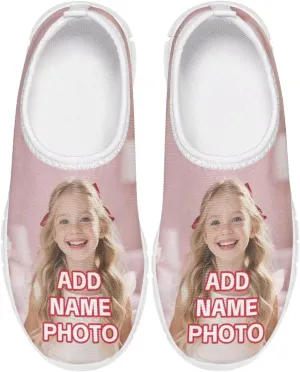 Personalized Photo Fashion Sneaker for Boys Girls, Customized Shoes Unique Gift for Pet Owners
