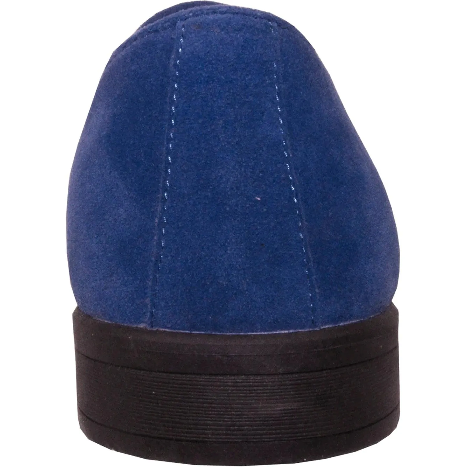 Polished Product Title for Review: Men's Royal Blue Vegan Suede Dress Loafers -Bravo