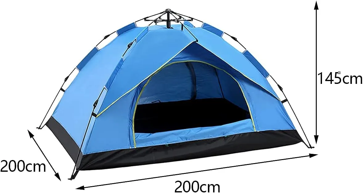 Pop-Up Portable Camping Automatic Tent,2-4 Person Camping Tent for Outdoor,Hiking,Camping,Mountaineering and Travel