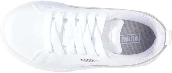 PUMA Kids Girls Mayze Lace Up Sneakers Shoes Casual - White