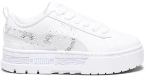 PUMA Kids Girls Mayze Lace Up Sneakers Shoes Casual - White