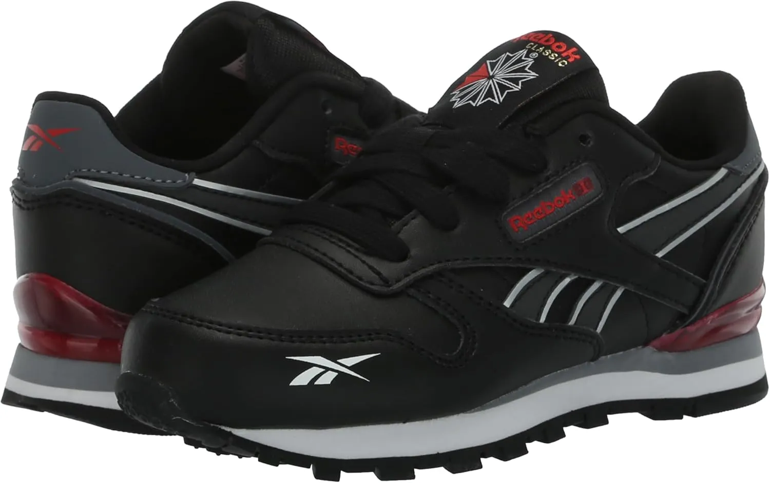 Reebok Unisex-Child Classic Leather Step N Flash Sneaker