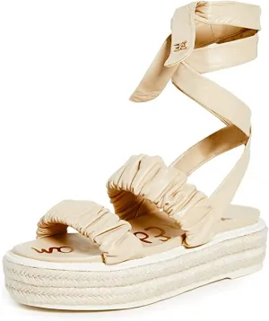 Sam Edelman Women's Kerin Platform Sandals, Sand, Tan, 9 Medium US