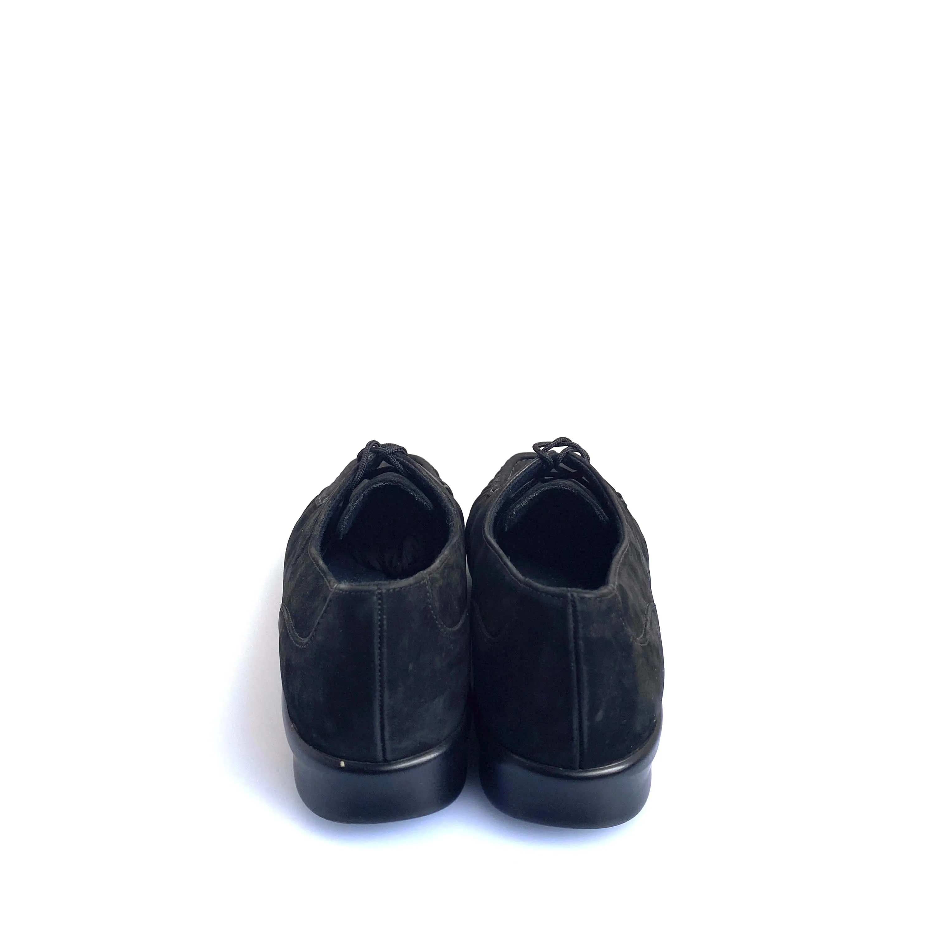 SAS Womens Petra Lace-Up Loafer Size 11 Charcoal Black Leather Shoes Tripad Comfort Walking Pre-Owned