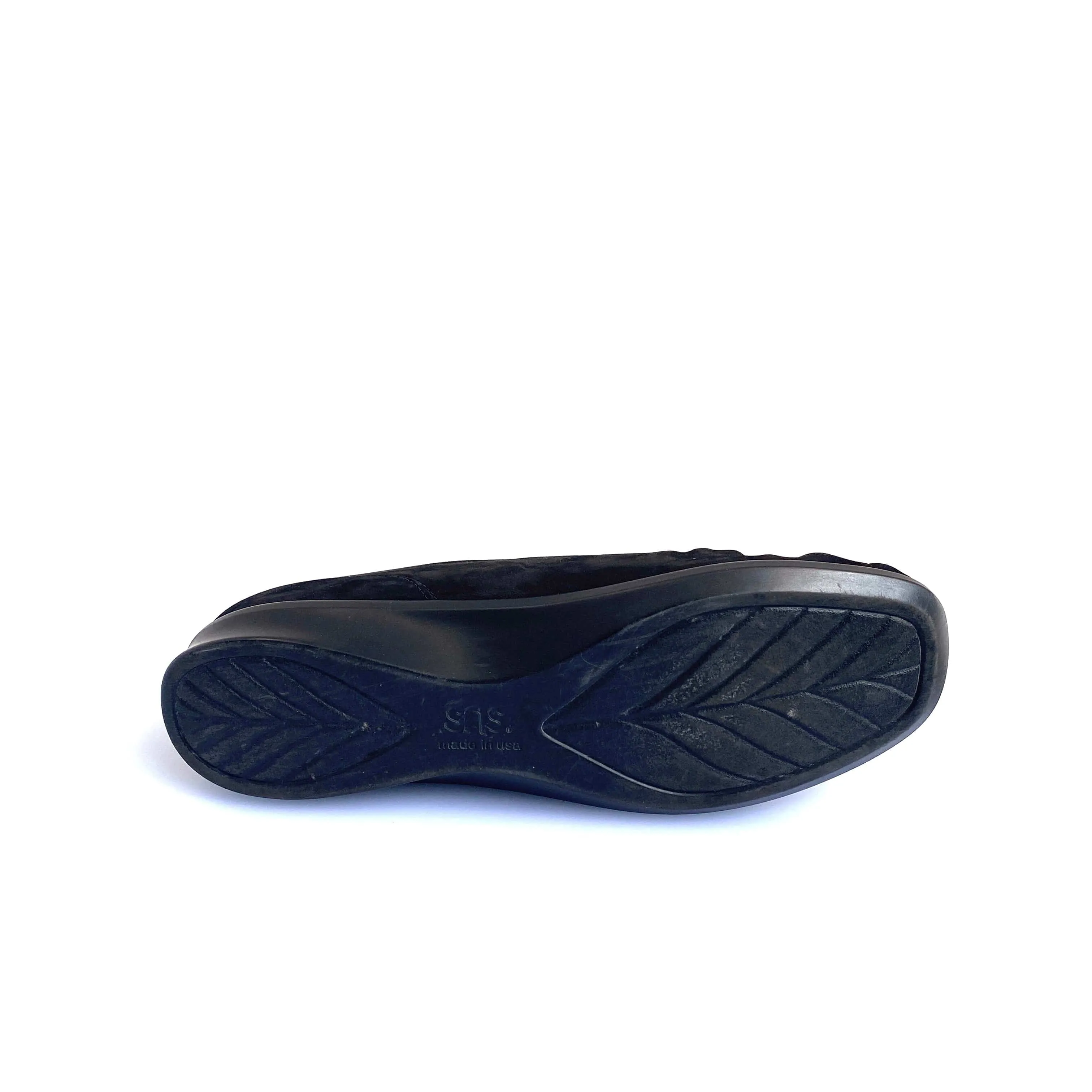 SAS Womens Petra Lace-Up Loafer Size 11 Charcoal Black Leather Shoes Tripad Comfort Walking Pre-Owned