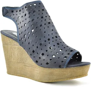 Sbicca Women's Zanita Wedge Sandal (10 M, Navy)