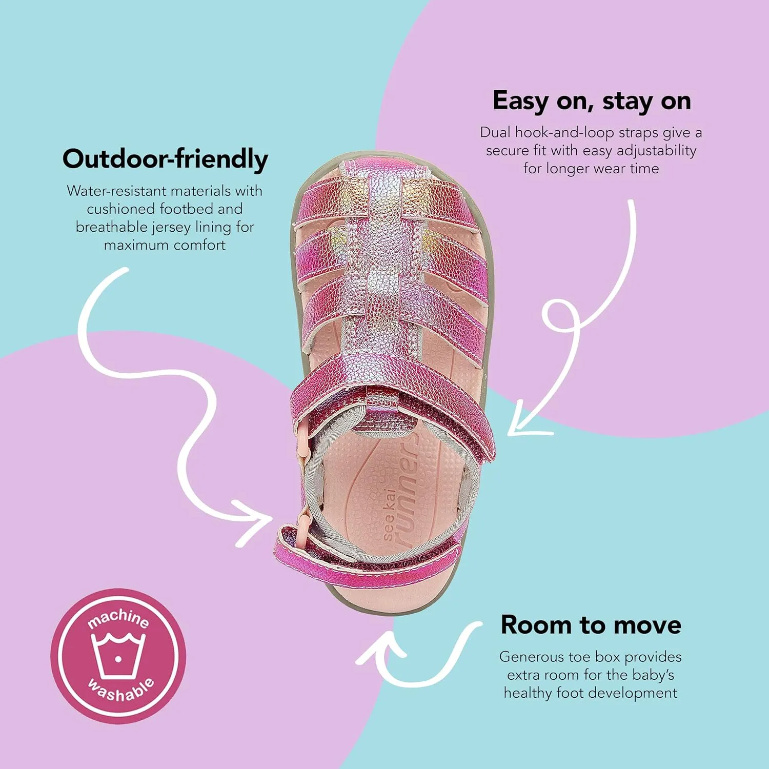 See Kai Run Baby-Girl's Paley Ii Sport Sandal