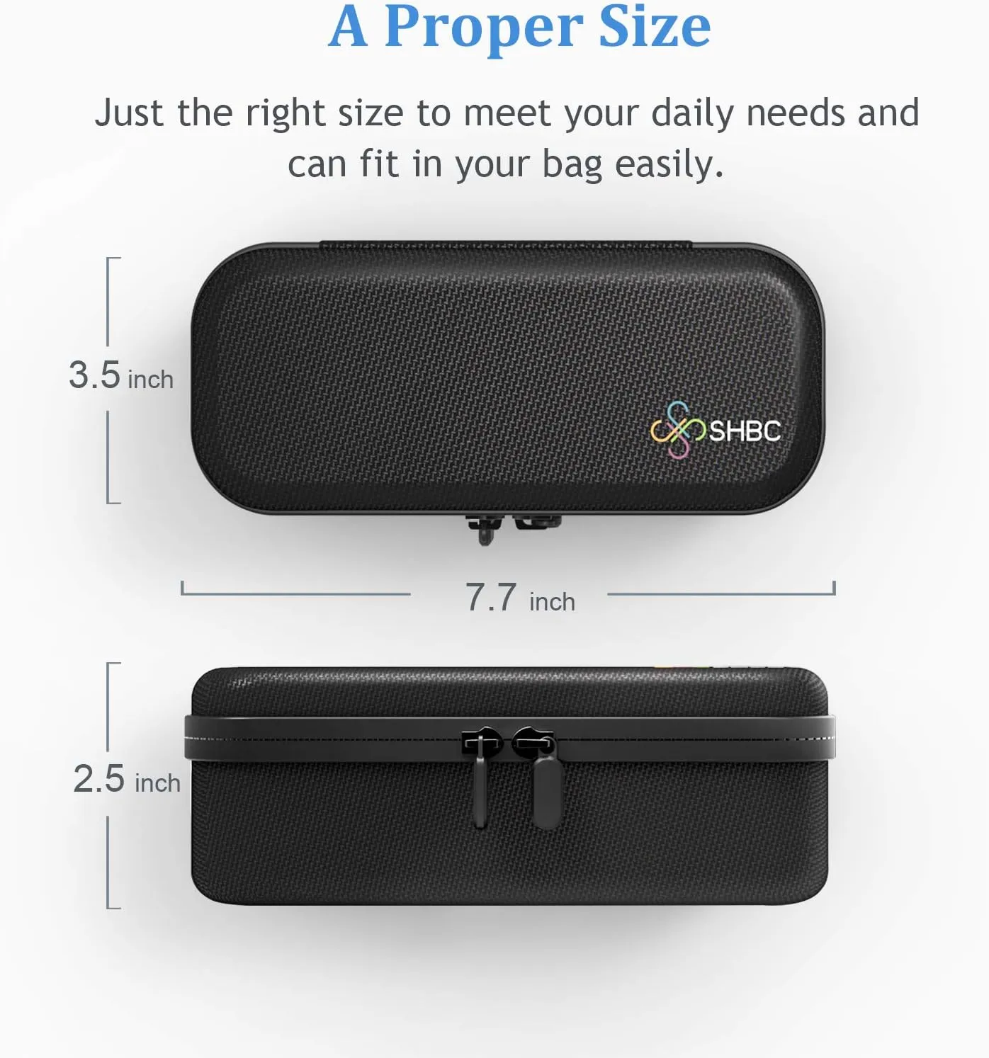 SHBC Medical Cooler Insulin Vial Carrying Travel Case Protector for Diabetic with One Ice Pack Black