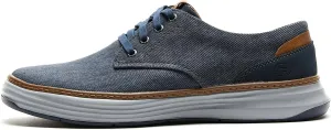 Skechers Ederson Men's Moreno Canvas Oxford Shoe, Blue, 8.5