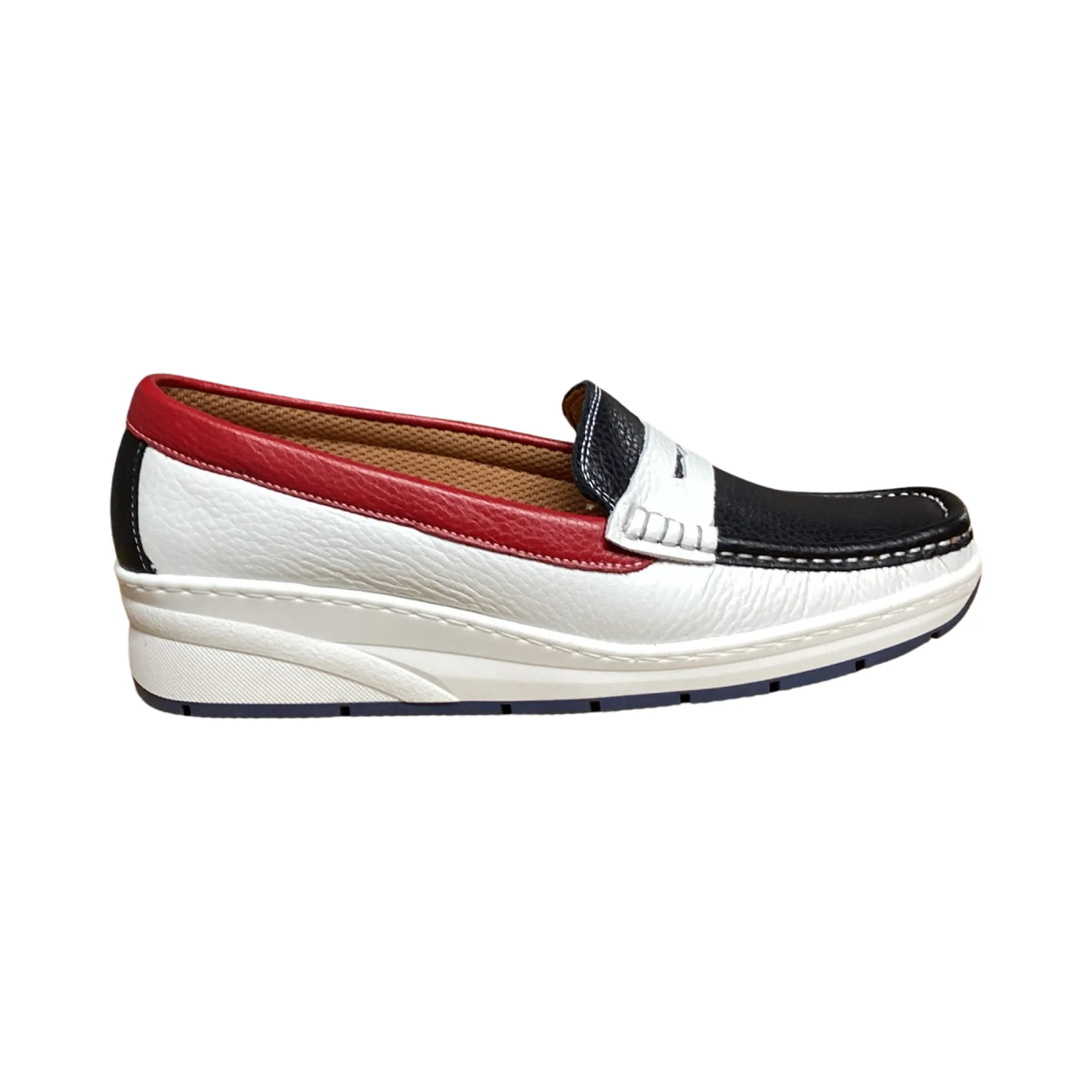 Softmode Ritz Ladies Wide Fitting Wedge Loafer 656-31