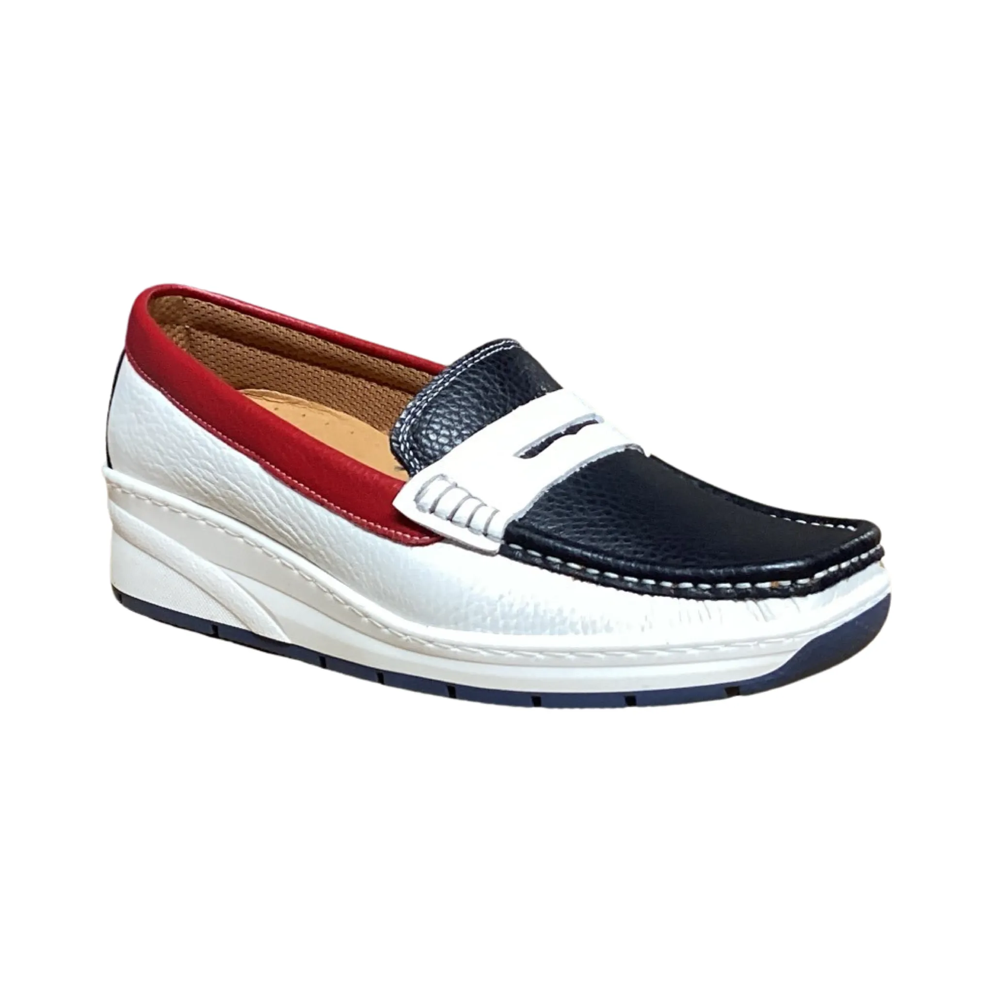 Softmode Ritz Ladies Wide Fitting Wedge Loafer 656-31