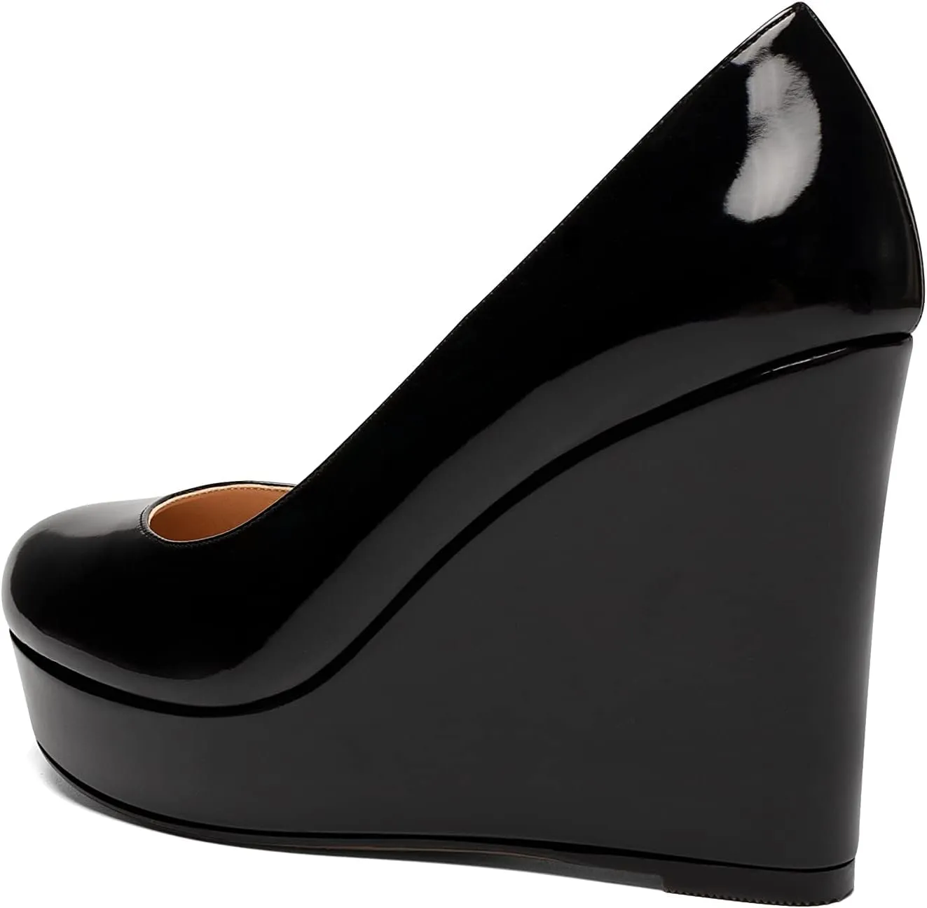 Soireelady Women's Platform Wedges Heel Pumps Slip on Platform High Heel Wedge Pump Shoes