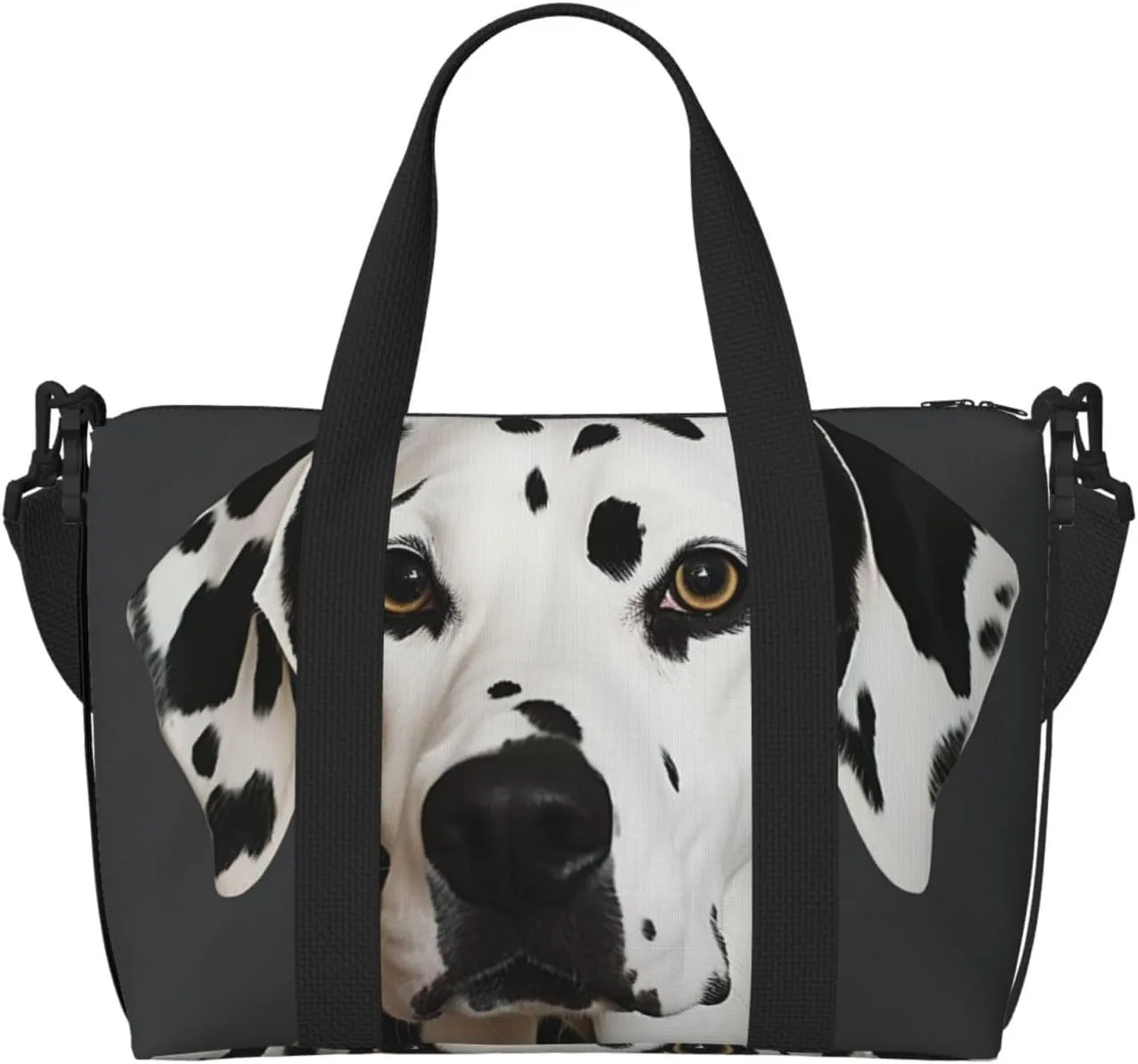 Sports Gym Bag for Women Men Travel Duffel Bag Tote Dalmatian Weekender Bag Canvas Carry on Overnight Bag for Travel Swimming Fitness Workout Sports Duffle Bag