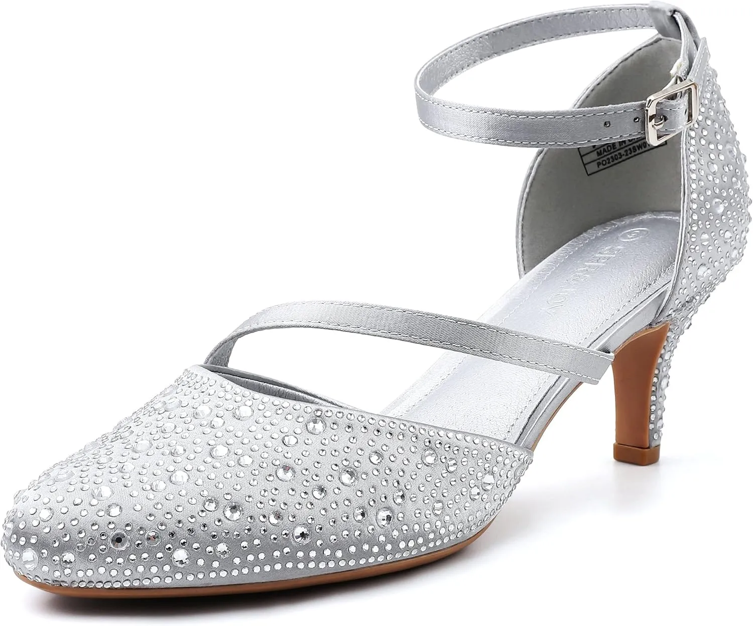SPR&JOY Women's Pumps Comfort Closed Toe Low Heel Pump Dress Office Wedding Shoes for Women