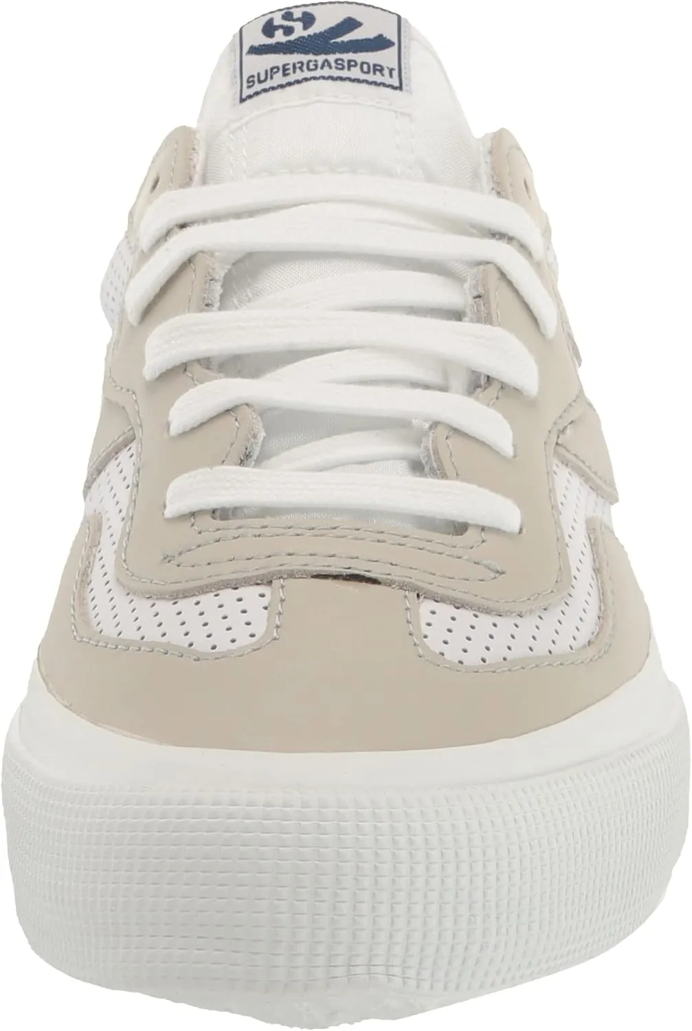 Superga Women's 2941 Leather Perf Swallow Tail Sneaker
