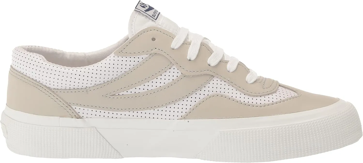 Superga Women's 2941 Leather Perf Swallow Tail Sneaker