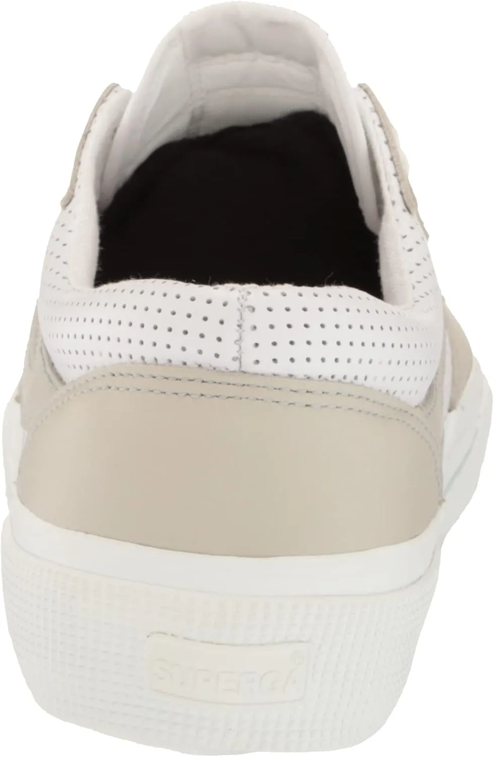 Superga Women's 2941 Leather Perf Swallow Tail Sneaker