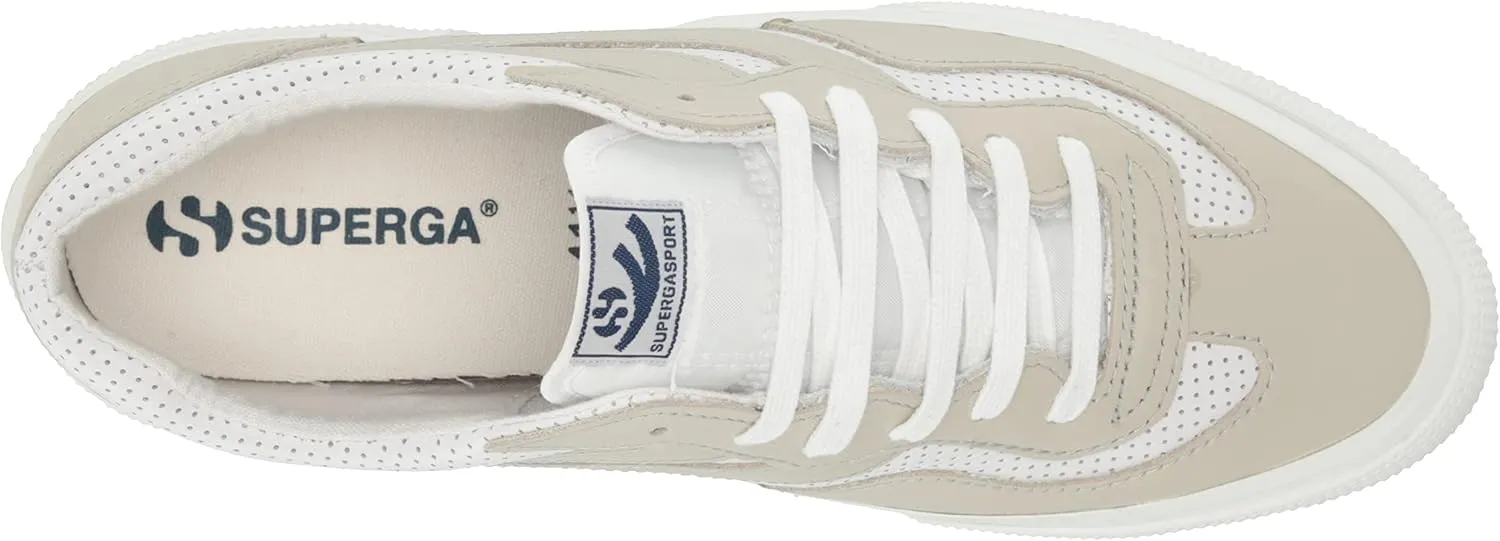 Superga Women's 2941 Leather Perf Swallow Tail Sneaker