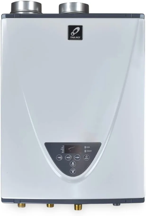 Takagi TK-540P-NIH 10 GPM Residential Natural Gas Tankless Water Heater with 199000 Maximum BTU Input - N/A