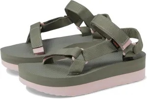 Teva Women's Flatform Universal Sport Sandal, Olive/Whisper, 10