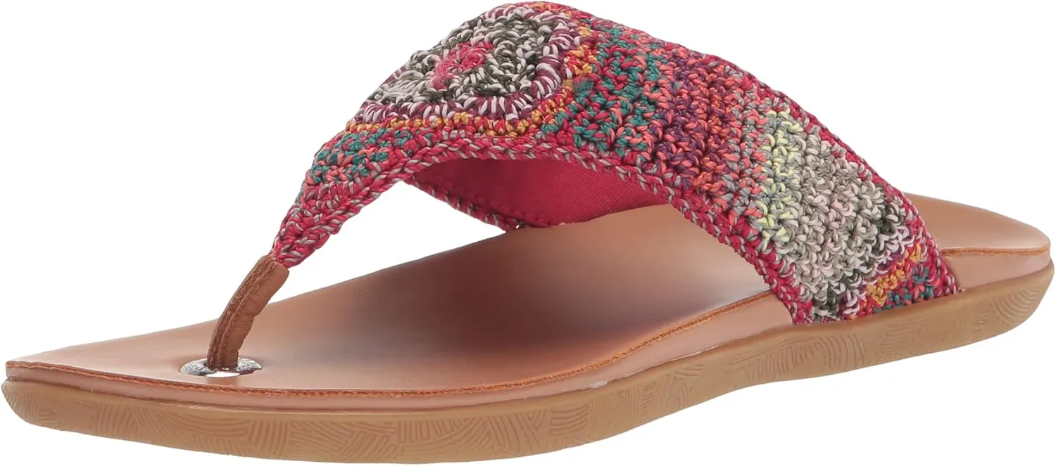 The Sak Shana Thong Sandal in Crochet, Slip On Entry