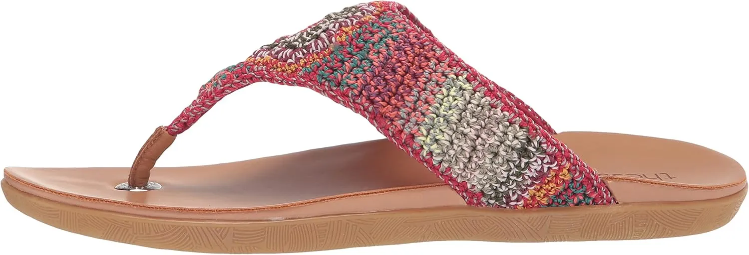The Sak Shana Thong Sandal in Crochet, Slip On Entry