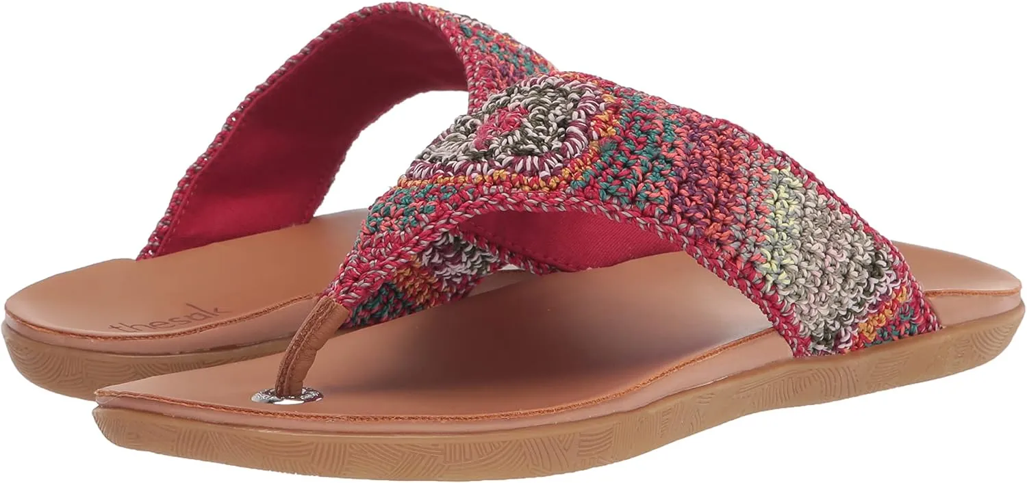 The Sak Shana Thong Sandal in Crochet, Slip On Entry