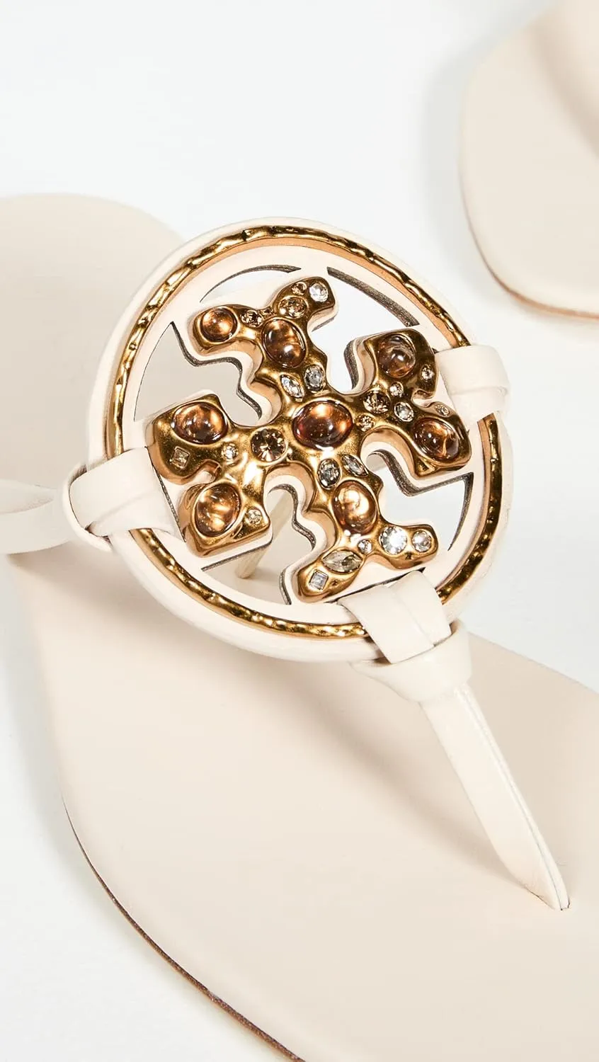 Tory Burch Women's Jeweled Miller Flat Thong Sandal