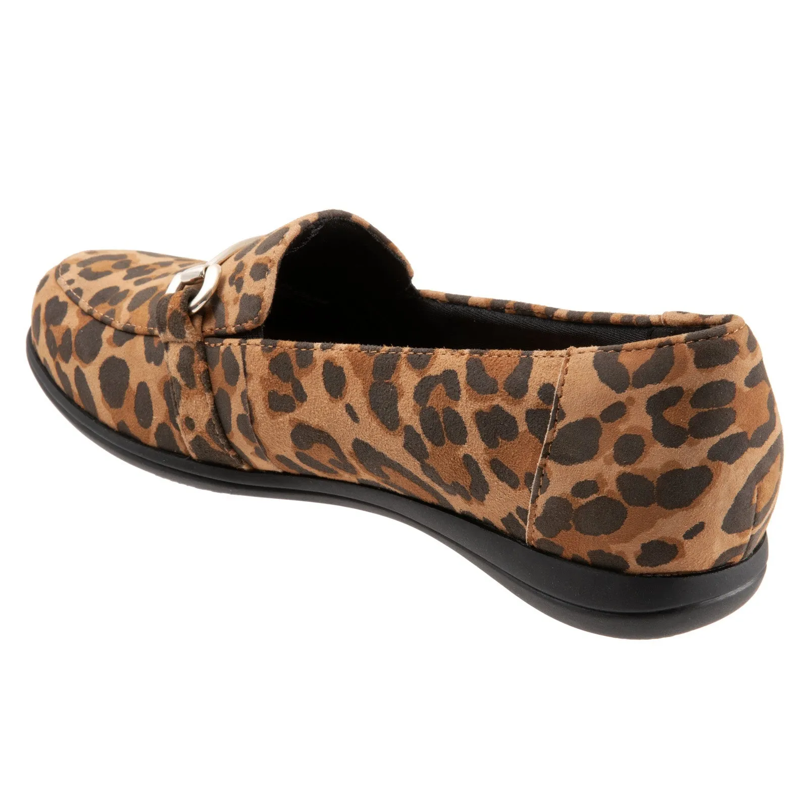 Trotters Donelle T2172-910 Womens Brown Wide Suede Loafer Flats Shoes