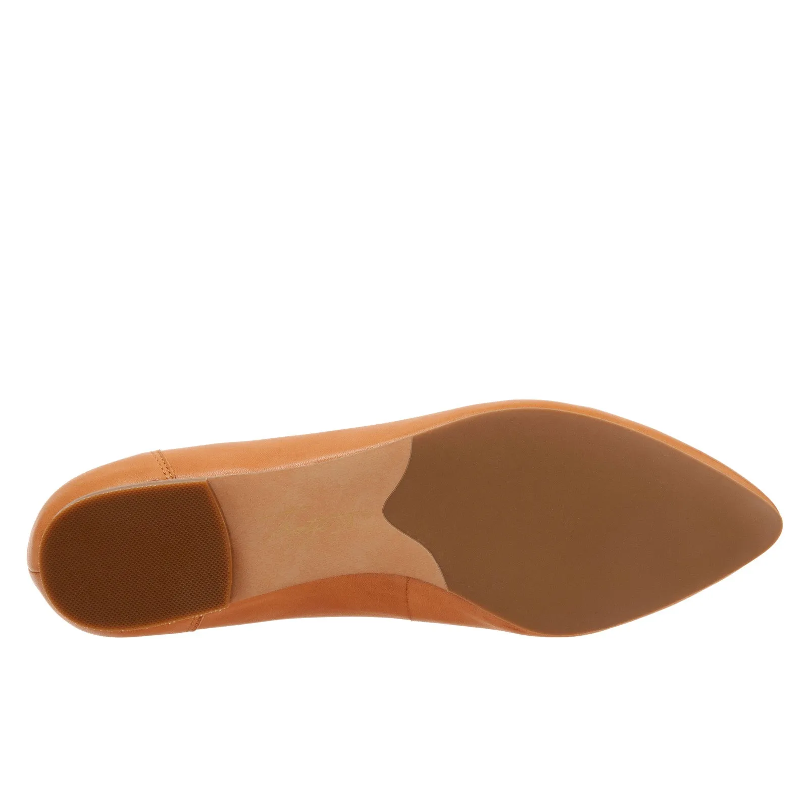 Trotters Ember T1853-282 Womens Brown Wide Leather Loafer Flats Shoes
