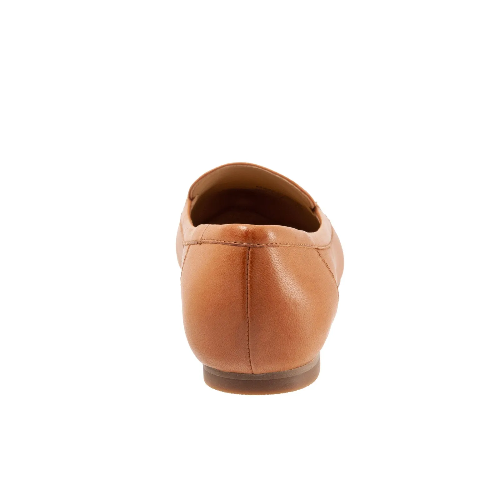 Trotters Ember T1853-282 Womens Brown Wide Leather Loafer Flats Shoes