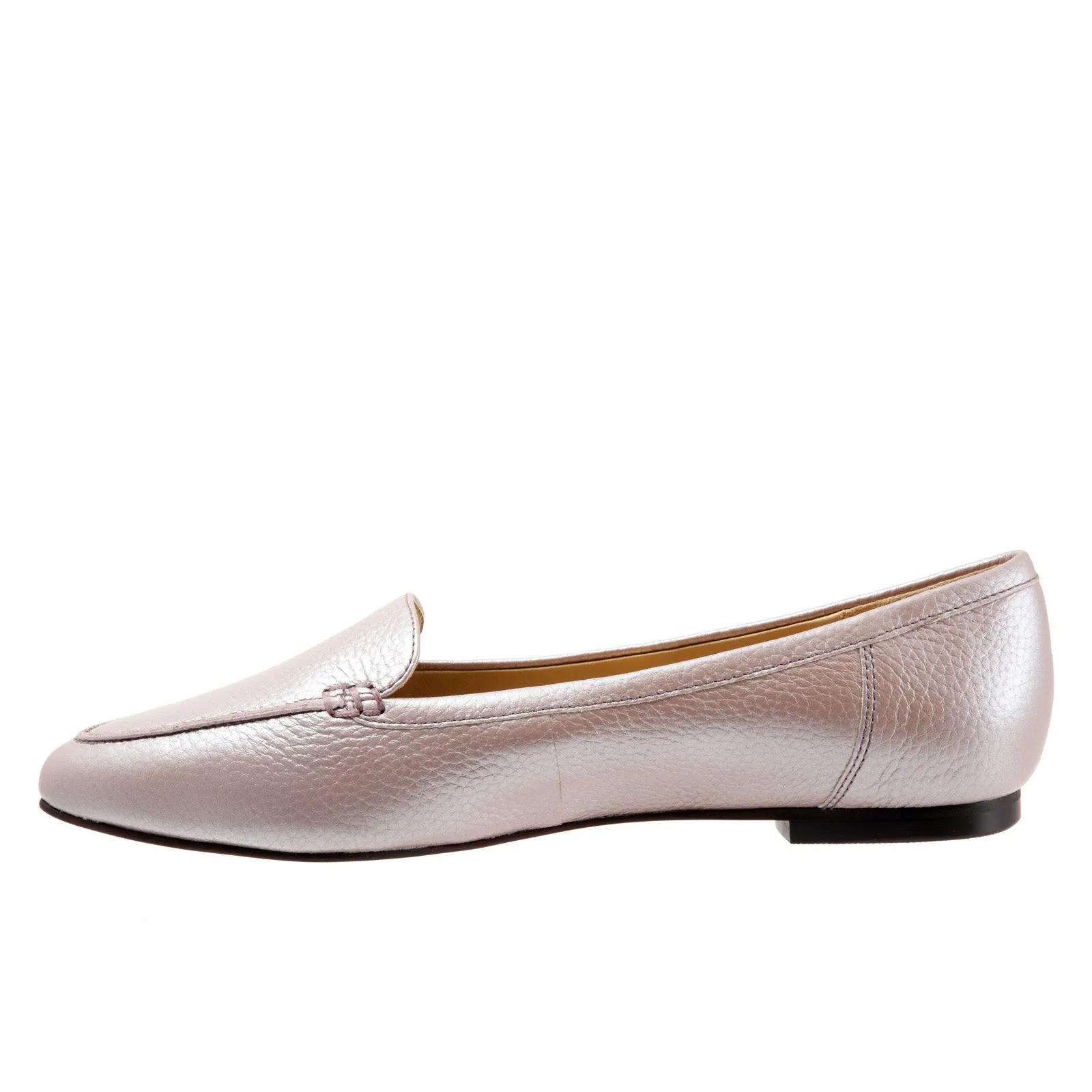 Trotters Ember T1853-715 Womens Pink Wide Leather Loafer Flats Shoes