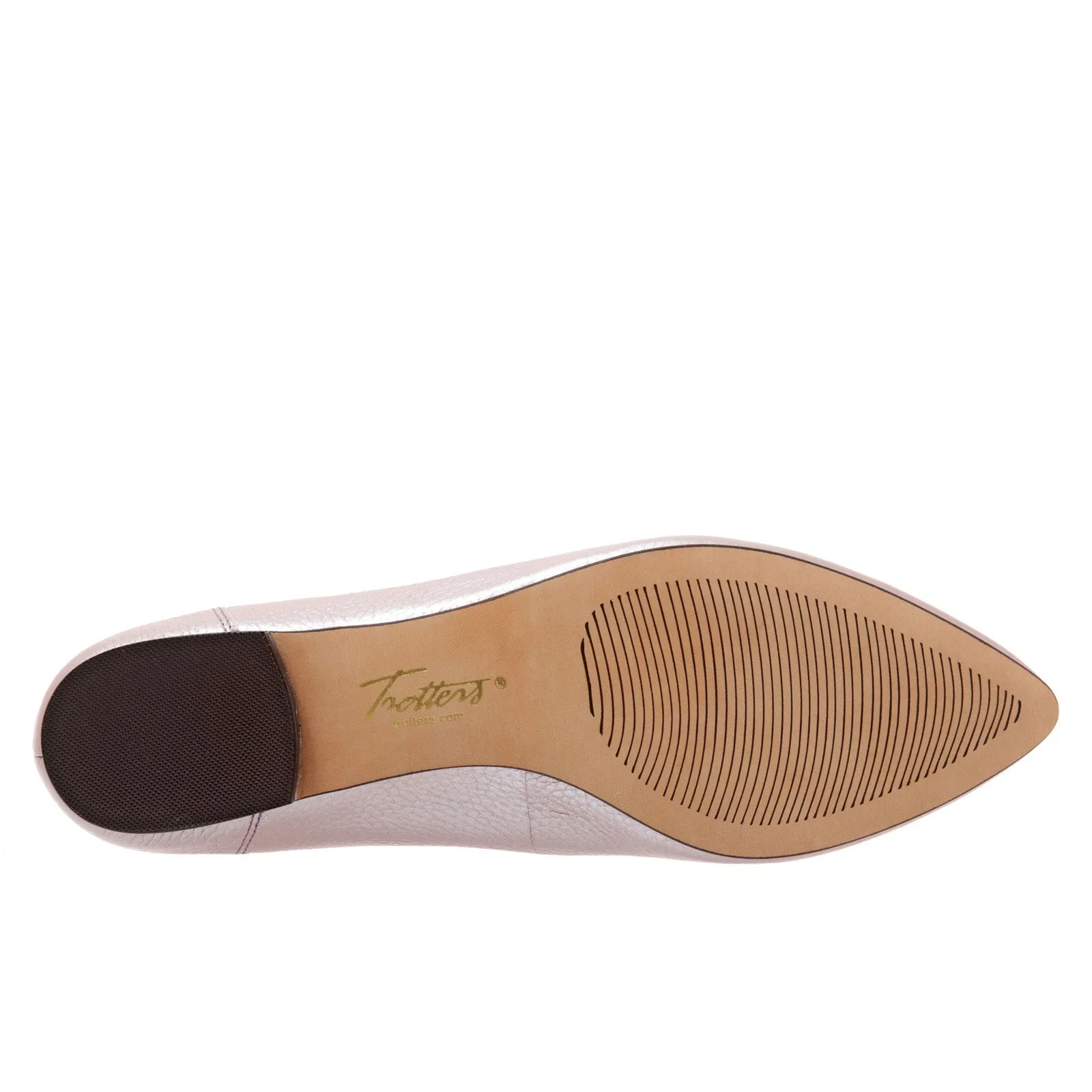 Trotters Ember T1853-715 Womens Pink Wide Leather Loafer Flats Shoes