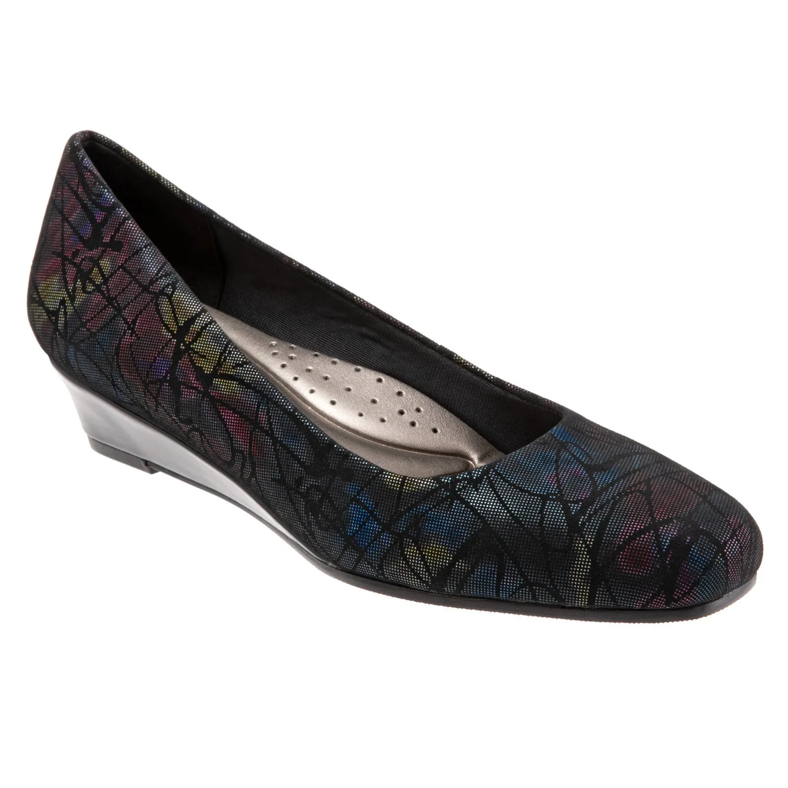 Trotters Lauren T1110-095 Womens Black Extra Narrow Loafer Flats Shoes