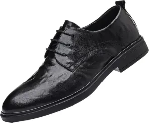 Tuxedo Men Dress Oxford Shoes Synthetic Leather Lace Up Wingtip Classic Business Party Wedding Anti-Slip Non Slip Casual