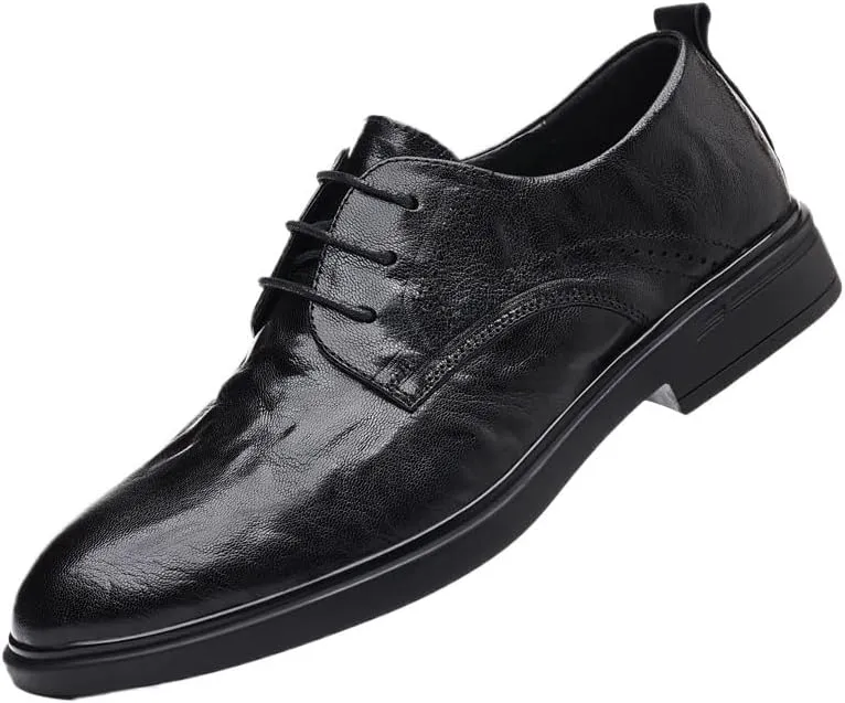 Tuxedo Men Dress Oxford Shoes Synthetic Leather Lace Up Wingtip Classic Business Party Wedding Anti-Slip Non Slip Casual