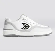 UBA White Leather Black Logo Sneaker